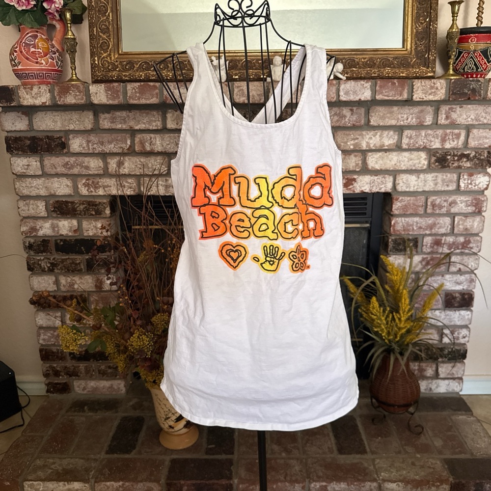Vtg Y2K Mudd Tank Cover Up Dress
